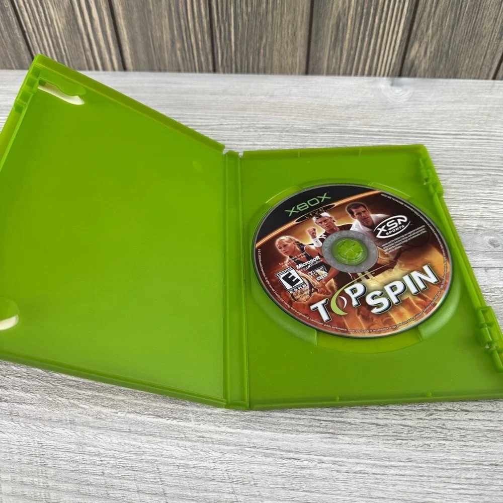 Top Spin Microsoft Xbox 2003 Case And Game Only Tested Working